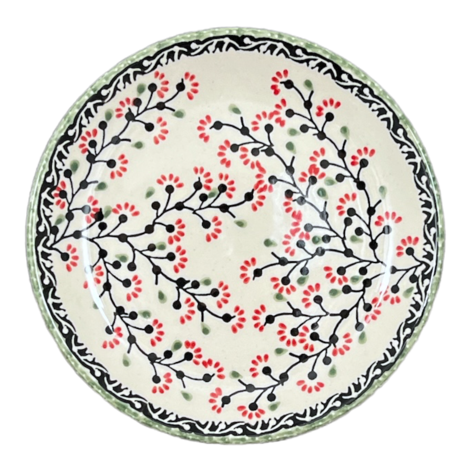 Plate, Round, Dessert, 7.25" in "Cherry Blossoms" by Manufaktura | T131S-DPGJ