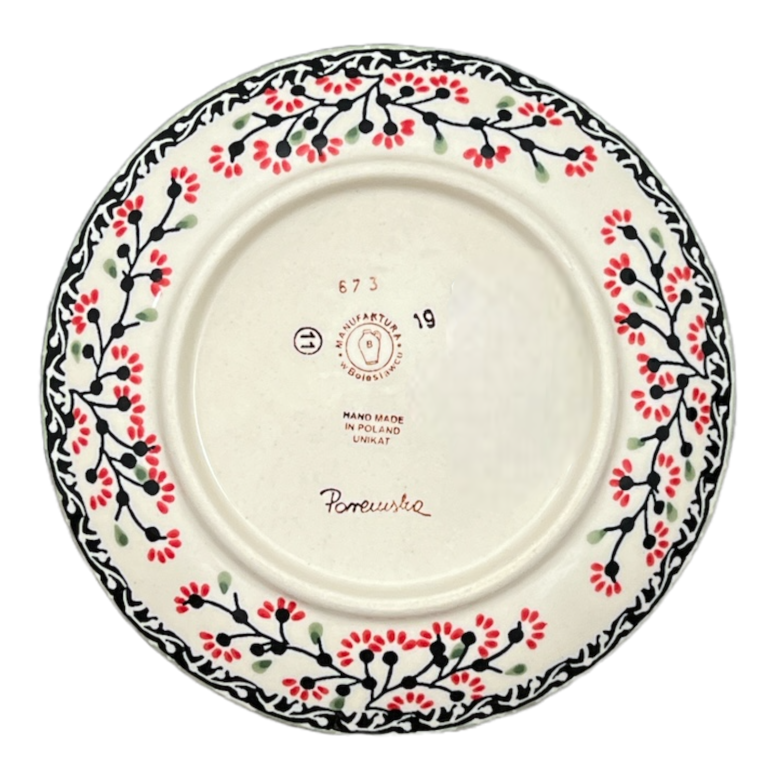 Plate, Round, Dessert, 7.25" in "Cherry Blossoms" by Manufaktura | T131S-DPGJ