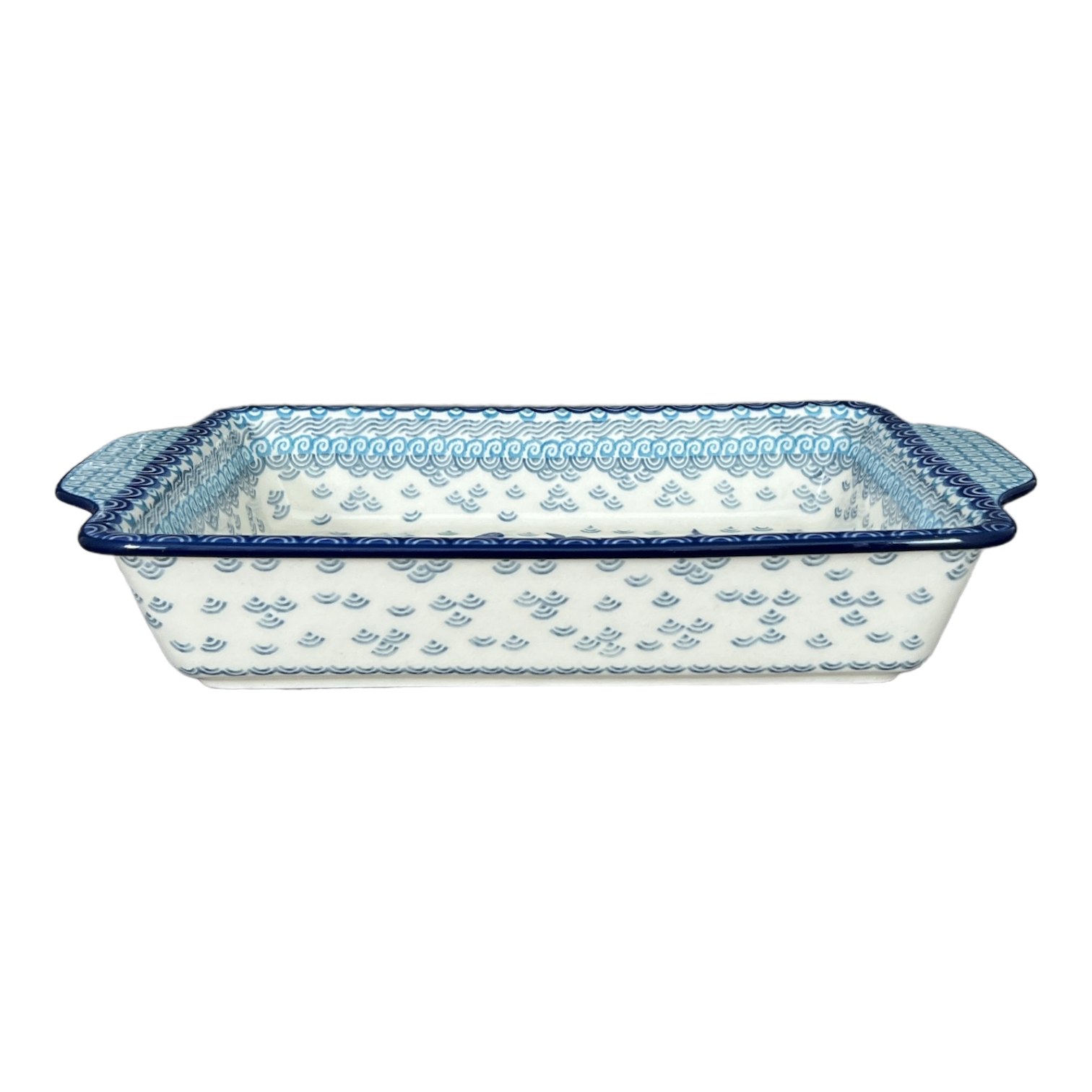 Casserole, Rectangular, Handles, 13" x 8" in "Koi Pond" by Ceramika Artystyczna | AA59-2372X