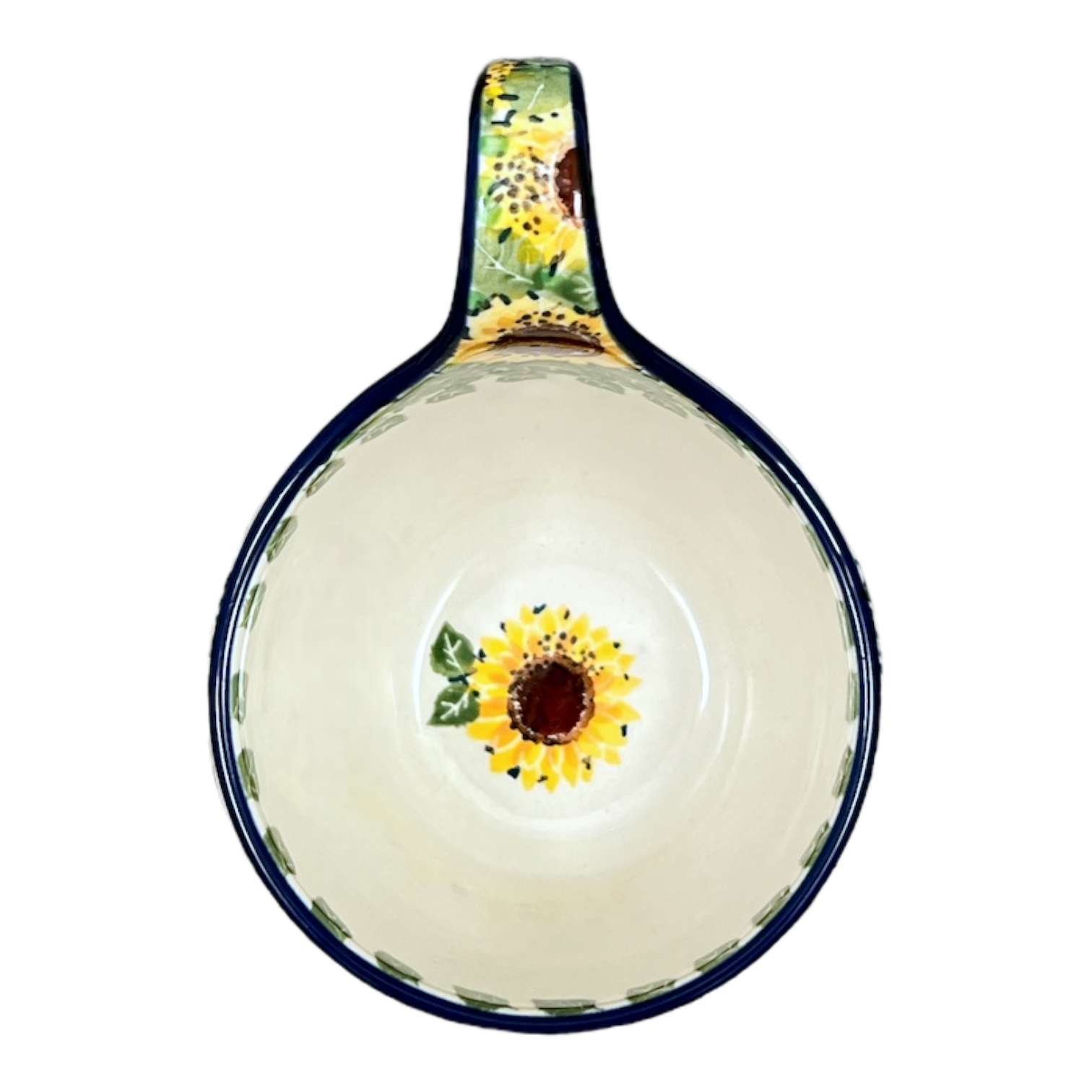 Bowl, Round, Loop Handle, 16 oz in "Sunflower Field" by Ceramika Artystyczna | A845-U4737