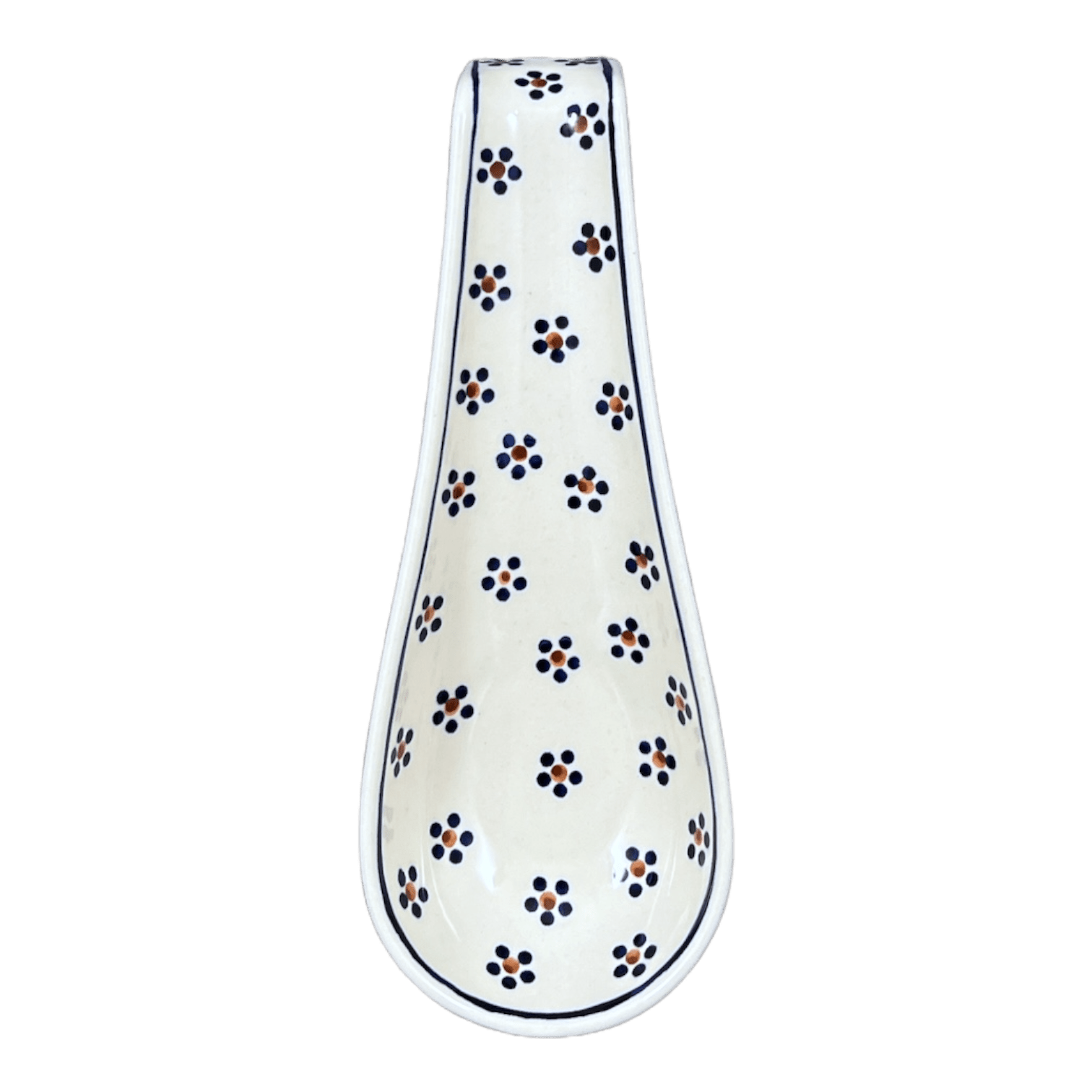 Spoon Rest, Large, 9.25" in "Petite Floral" by Manufaktura | P007T-64