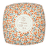 Bowl, Square, Nut, Medium, 7.75" in "Peach Blossoms" by Manufaktura | M113S-AS46