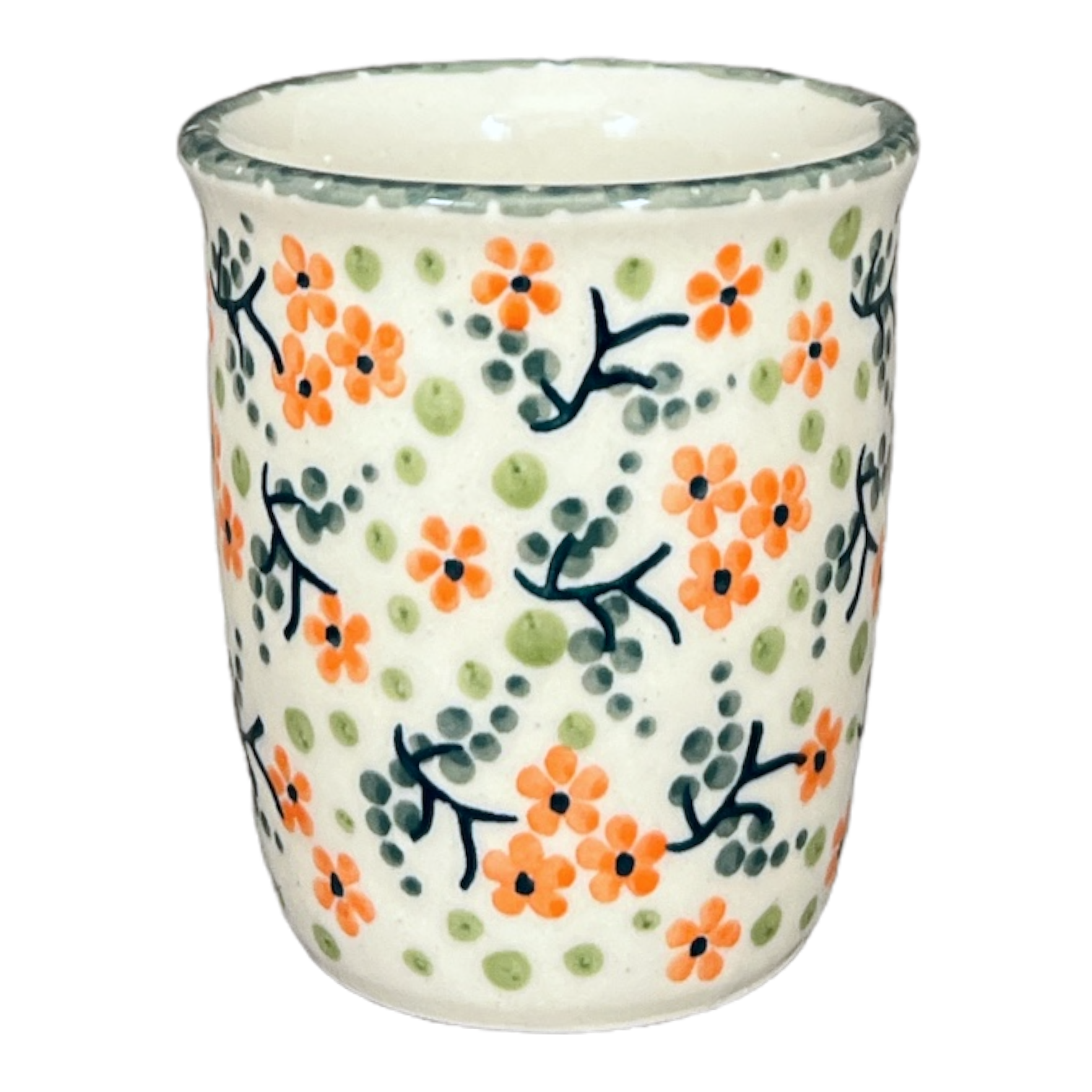 Cup, Wine Cup, 4 oz in "Peach Blossoms" by Manufaktura | K100S-AS46