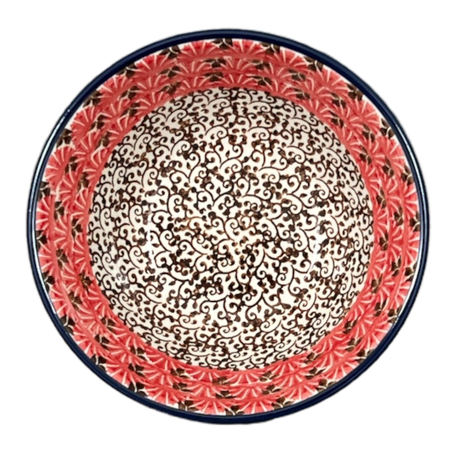 Bowl, Round, 4.75" in "Coral Fans" by Ceramika Artystyczna | A556-2199X