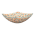 Bowl, Square, Nut, Medium, 7.75" in "Peach Blossoms" by Manufaktura | M113S-AS46