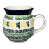 Mug, Belly Mug, 16 oz in "Lemons and Leaves" by Ceramika Artystyczna | A073-2749X