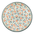 Plate, Round, Dessert, 7.25" in "Peach Blossoms - Solid Rim" by Manufaktura | T131S-AS46A