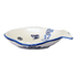 Platter, Fish-Shaped, Small in "Butterfly Garden" by Manufaktura | S014T-MOT1