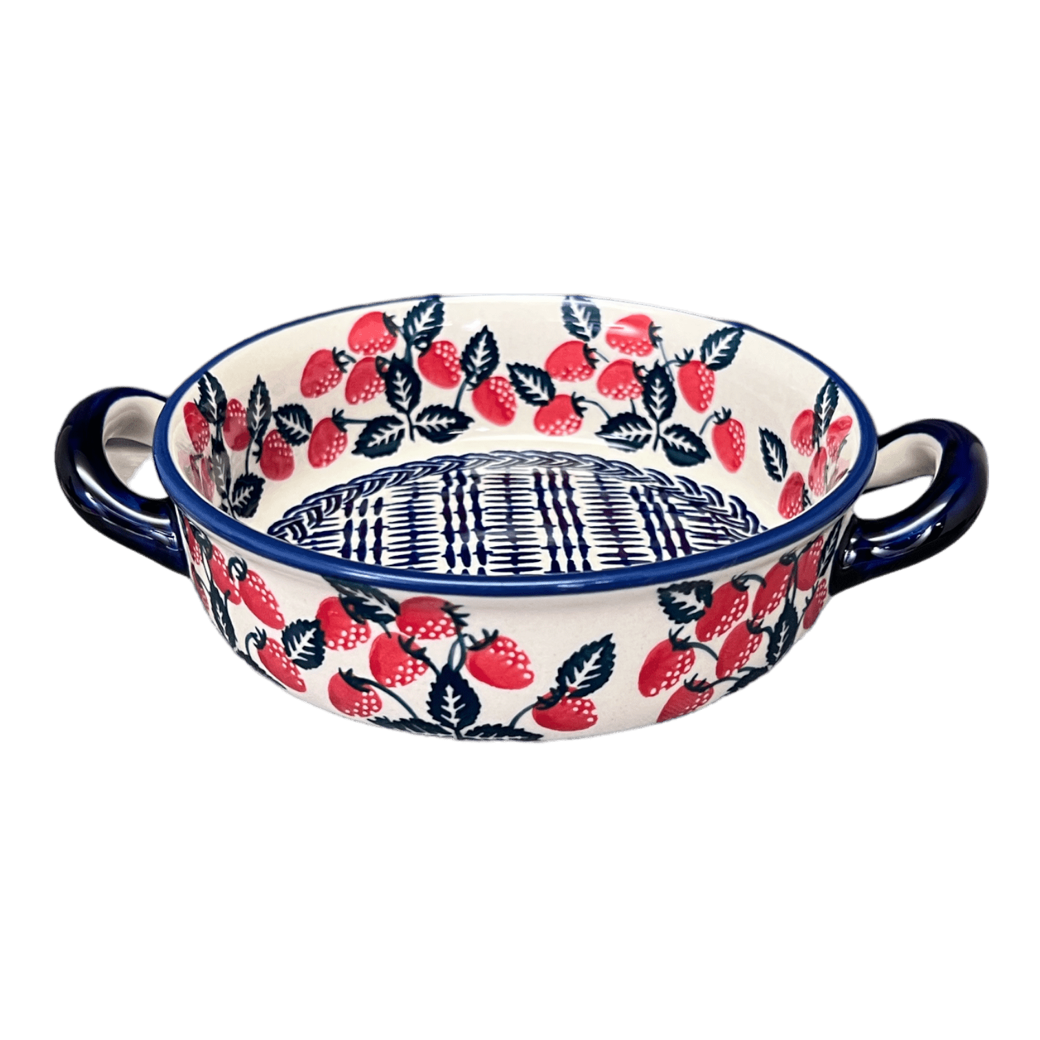 Casserole, Round, Small, 5" x 7.5" in "Fresh Strawberries" by Manufaktura | Z153U-AS70