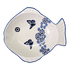 Platter, Fish-Shaped, Small in "Butterfly Garden" by Manufaktura | S014T-MOT1