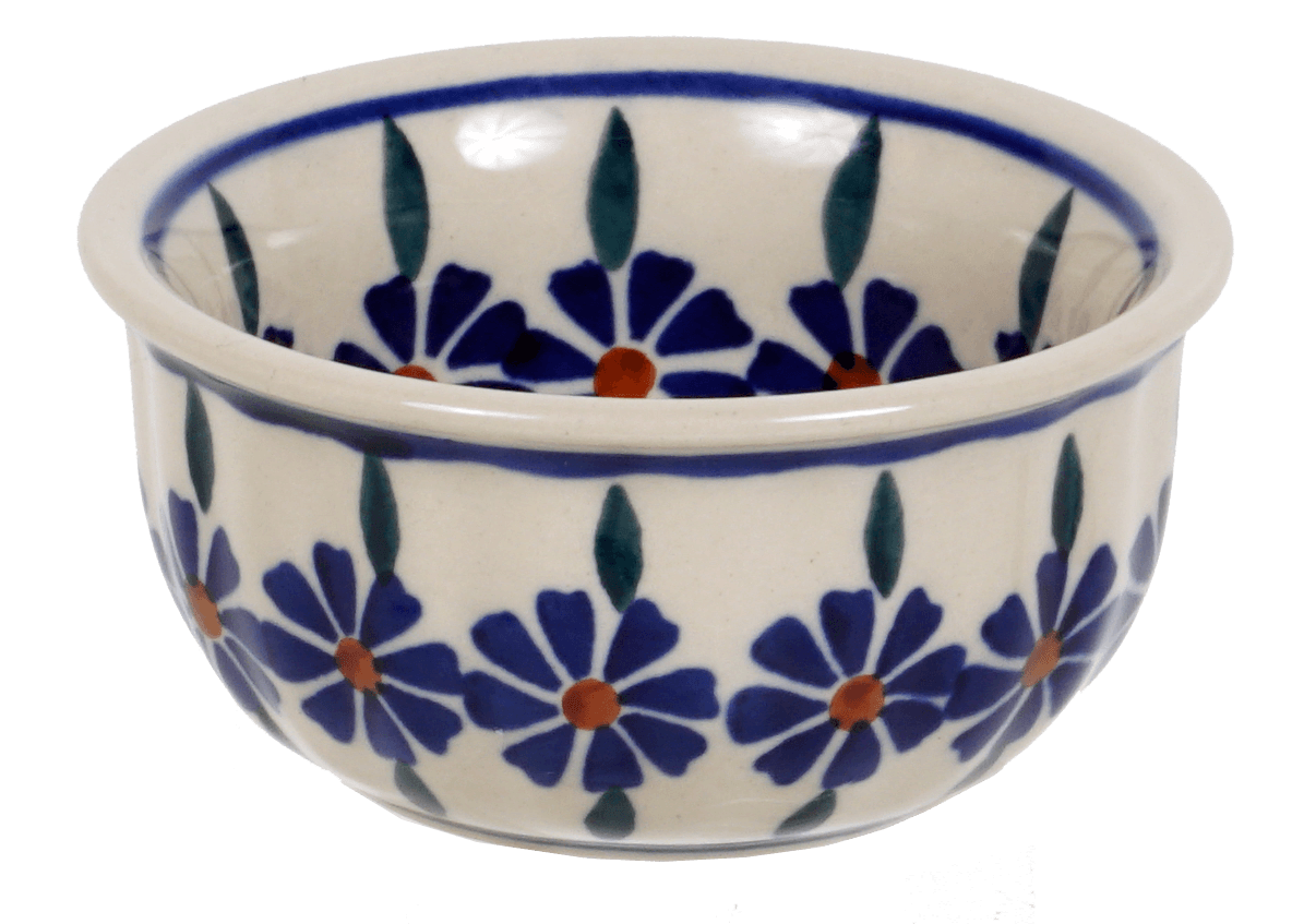 Bowl, Round, 3.5" in "Floral Peacock" by Manufaktura | M081T-54KK