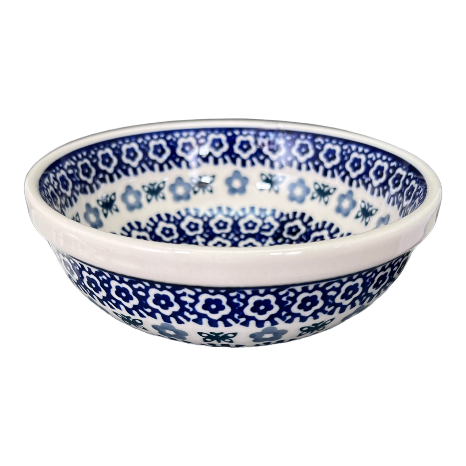 Bowl, Round, 6" in "Butterfly Border" by Manufaktura | M089T-P249