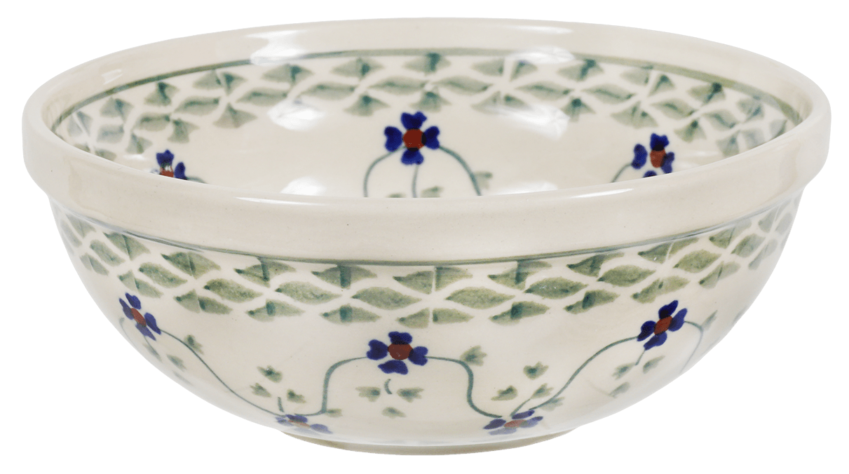 Bowl, Round, 6" in "Woven Pansies" by Manufaktura | M089T-RV