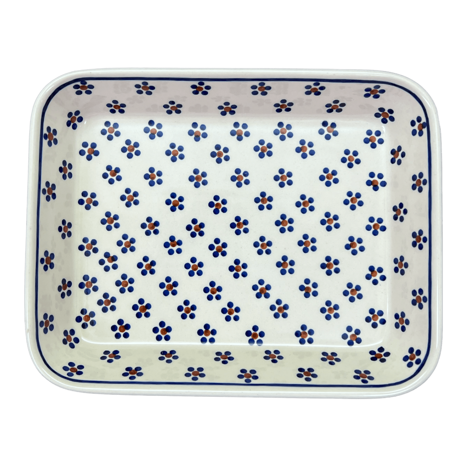 Baker, Rectangular, Shallow, 8"x10" in "Petite Floral" by Manufaktura | P103T-64