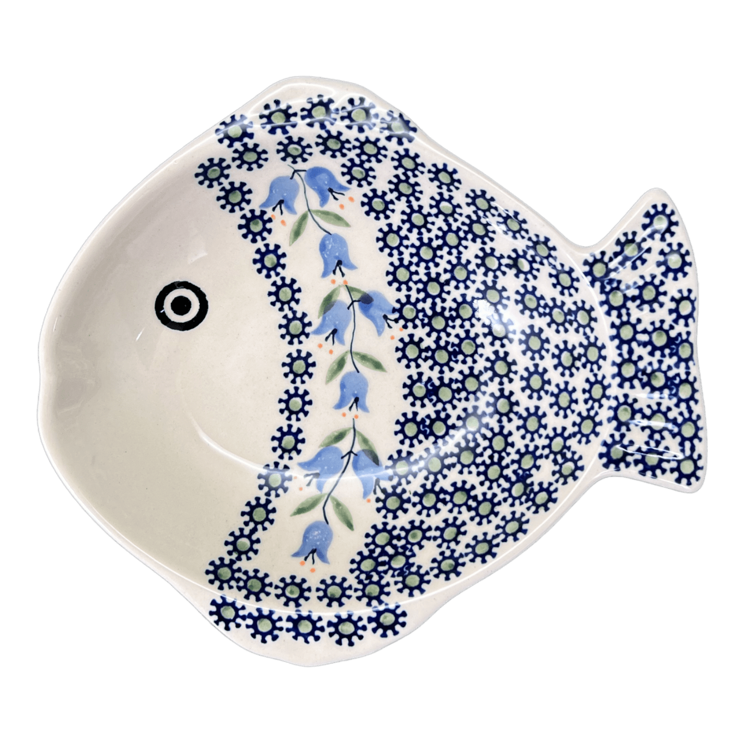 Platter, Fish-Shaped, Small in "Lily of the Valley" by Manufaktura | S014T-ASD