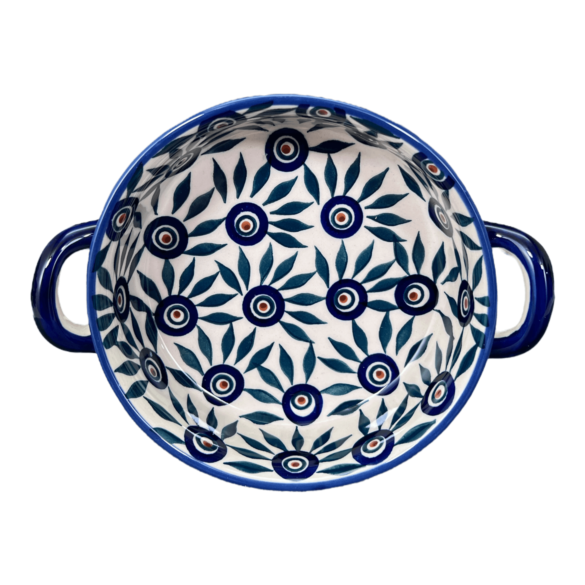 Casserole, Round, Small, 5" x 7.5" in "Peacock Parade" by Manufaktura | Z153U-AS60